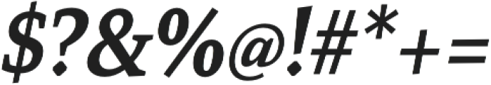 Mirantz Cond Bold Italic otf (700) Font OTHER CHARS