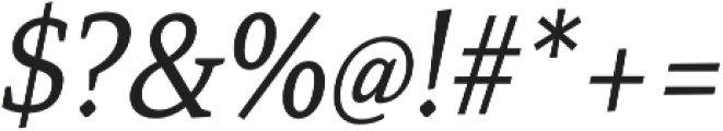 Mirantz Cond Book Italic otf (400) Font OTHER CHARS