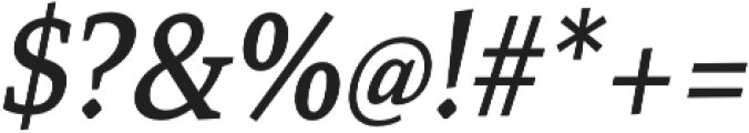 Mirantz Cond Medium Italic otf (500) Font OTHER CHARS