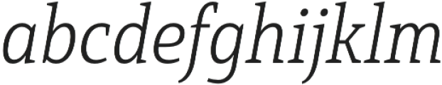 Mirantz Cond Thin Italic otf (100) Font LOWERCASE