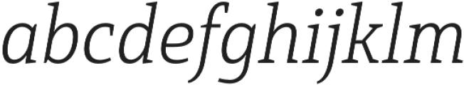 Mirantz Norm Thin Italic otf (100) Font LOWERCASE