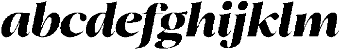 Mirebalais Extra Bold Italic otf (700) Font LOWERCASE