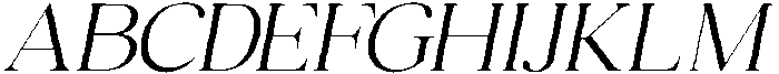 Mirebalais Extra Light Italic otf (200) Font UPPERCASE