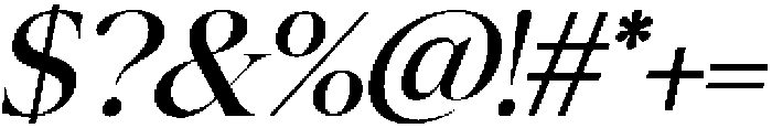 Mirebalais Italic otf (400) Font OTHER CHARS