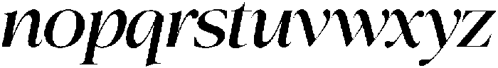 Mirebalais Italic otf (400) Font LOWERCASE