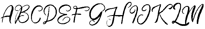 Mirella Regular otf (400) Font UPPERCASE