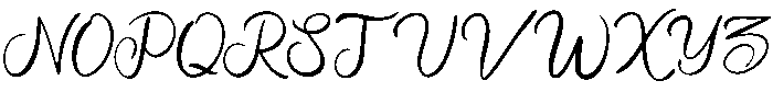 Mirella Regular otf (400) Font UPPERCASE