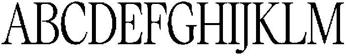 Mirety Condensed otf (400) Font UPPERCASE