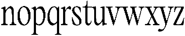Mirety Condensed otf (400) Font LOWERCASE