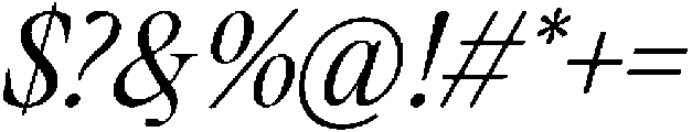 Mirety Italic otf (400) Font OTHER CHARS