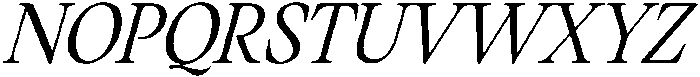 Mirety Italic otf (400) Font UPPERCASE