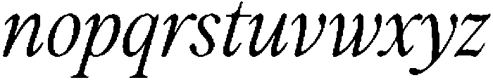Mirety Italic otf (400) Font LOWERCASE