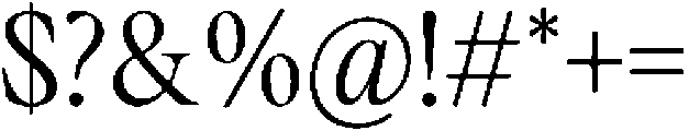 Mirety Regular otf (400) Font OTHER CHARS