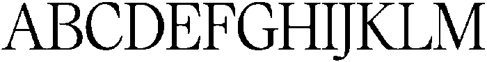 Mirety Regular otf (400) Font UPPERCASE