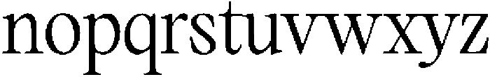 Mirety Regular otf (400) Font LOWERCASE