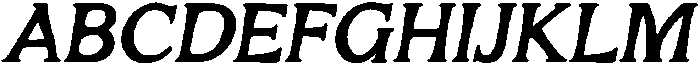 Mirhane Bold Slant otf (700) Font UPPERCASE