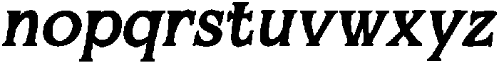 Mirhane Bold Slant otf (700) Font LOWERCASE