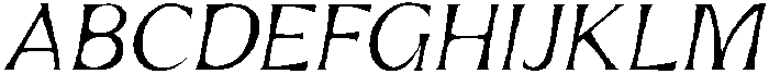 Mirhane Thin Slant otf (100) Font UPPERCASE