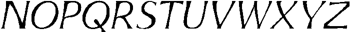 Mirhane Thin Slant otf (100) Font UPPERCASE