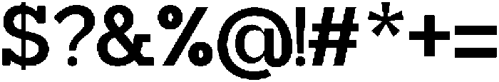 Mirk Slab Black otf (900) Font OTHER CHARS