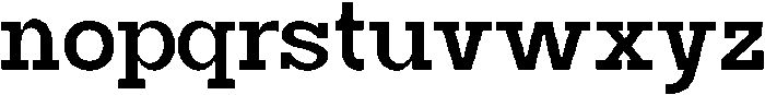 Mirk Slab Black otf (900) Font LOWERCASE