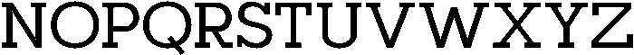Mirk Slab Bold otf (700) Font UPPERCASE