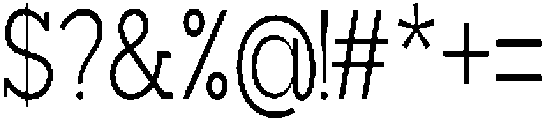 Mirk Slab Condensed otf (400) Font OTHER CHARS