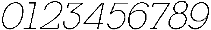 Mirk Slab Extra Light Italic otf (200) Font OTHER CHARS