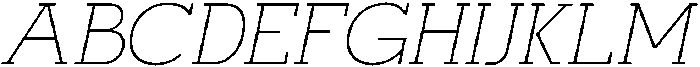 Mirk Slab Extra Light Italic otf (200) Font UPPERCASE