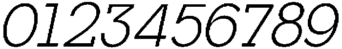 Mirk Slab Italic otf (400) Font OTHER CHARS