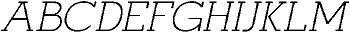Mirk Slab Light Italic otf (300) Font UPPERCASE