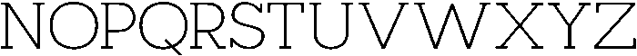 Mirk Slab Light otf (300) Font UPPERCASE