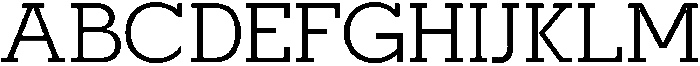 Mirk Slab Medium otf (500) Font UPPERCASE