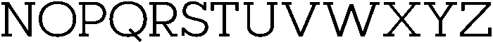 Mirk Slab Medium otf (500) Font UPPERCASE