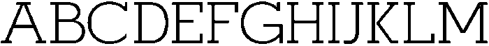Mirk Slab Regular otf (400) Font UPPERCASE