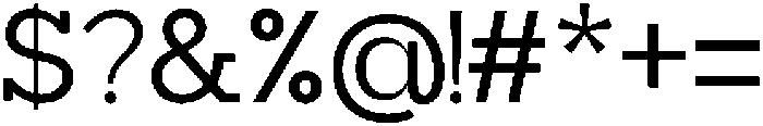 Mirk Slab Semi Bold otf (600) Font OTHER CHARS