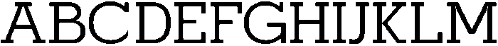 Mirk Slab Semi Bold otf (600) Font UPPERCASE