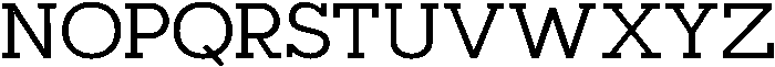 Mirk Slab Semi Bold otf (600) Font UPPERCASE