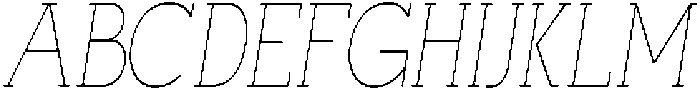 Mirk Slab Thin Condensed Italic otf (100) Font UPPERCASE