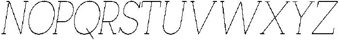 Mirk Slab Thin Condensed Italic otf (100) Font UPPERCASE