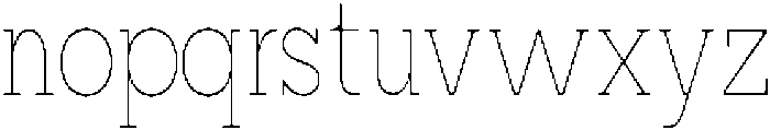 Mirk Slab Thin Condensed otf (100) Font LOWERCASE
