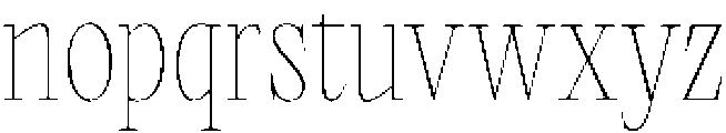 Miroje Thin otf (100) Font LOWERCASE