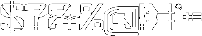 MirrorTech-Hollow otf (400) Font OTHER CHARS