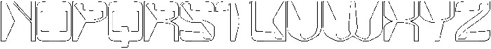 MirrorTech-Hollow otf (400) Font UPPERCASE