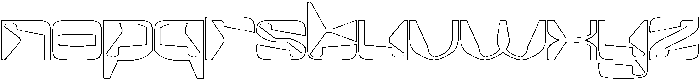 MirrorTech-Hollow otf (400) Font LOWERCASE