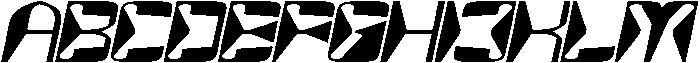 MirrorTech Italic otf (400) Font UPPERCASE
