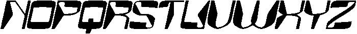 MirrorTech Italic otf (400) Font UPPERCASE
