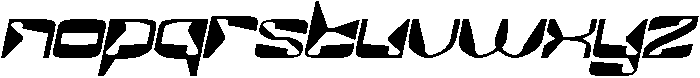 MirrorTech Italic otf (400) Font LOWERCASE