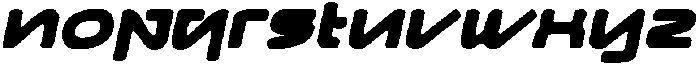 Mirsea Drawn Italic otf (400) Font LOWERCASE
