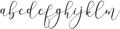 Misha Hiptone Regular otf (400) Font LOWERCASE